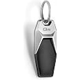 Porte-Clés Audi Q5 Cuir Et Métal - Design Luxe Noir Et Argent