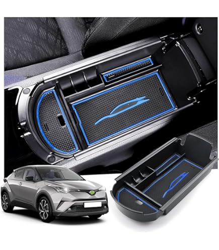 Cover Chiave Auto In Fibra Di Carbonio E Silicone Per Toyota CH-R (2017-2019) E Prius: Custodia Portachiavi Con Accessori