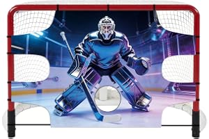 Hockeymåltavlor - Träningspresenning,Ishockey Målbur - För barn, flickor, tonåringar och vuxna streetspel, träning utomhus och inomhus på golv