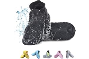 Vorgelen Wiederverwendbare Silikon Wasserdicht Überschuhe rutschfeste Schuhüberzieher Tragbarer Silikon Regenüberschuhe Für Regen Schneetag Schlammige Straßen Für Kinder Damen und Herren