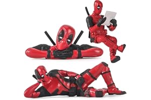 GUOYOU Figurine Deadpool en Ornement de Rétroviseur-de Voiture en Suspendu - Accessoire Voiture Interieur Deadpool Anime Cadeau Marvel pour Homme de Tous les Modèles