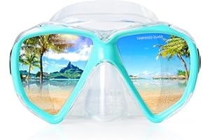 ‎EXP VISION Taucherbrille für Erwachsene mit Anti-Nebel Schnorchelmaske, Schwimmmaske gehärtetem Glas und Nasenabdeckung zum Schnorcheln und Schwimmen