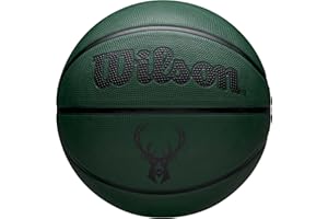Wilson Pallone da Basket NBA Team Tribute Solid, Con Cuciture Pro, Stabilità Dell'Aria e Rivestimento Ad Alte Prestazioni, Per Giocare All'Aperto, Squadra: Chicago Bulls, Colore: Rosso, Taglia: 5