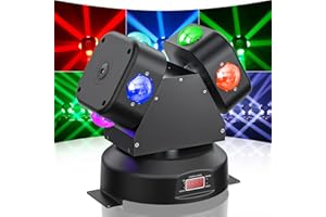 WZYBUTA 120W Teste Mobili LED RGBW DJ Luci Palco Testa Mobile Moving Head Beam per Discoteca Bar Festa Club illuminazione
