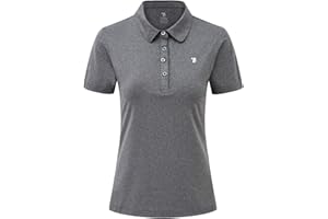 YSENTO Womens Short Sleeve Polo Lady-fit Shirt Premium Sports Golf Polo T-Shirts