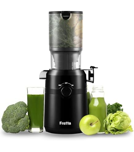 Anybear Entsafter 200W Slow Juicer mit 110 mm großem Einfüllschacht für ganze Früchte/Gemüse | Upgraded Schnecke | Tritan-Material | BPA-frei