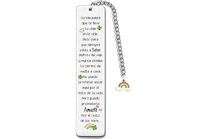 FCZIVA Marcadores de Libros Inspiradores Niños Graduación Regreso a la Escuela Regalos Mujeres Hombres Cumpleaños Marcapáginas Metal Mejores Deseos Hermanas Ánimo Amigo Hijos Recuerdos de Navidad