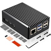 Geekworm P573 Raspberry Pi 5 Case for Raspberry Pi 5 16GB 8GB 4GB 2GB | Heavy-Duty, Aluminum Alloy, Fanless, Excellent Passiv