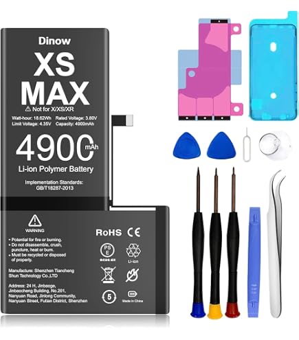Vitre Arrière De Remplacement Pour IPhone XS Max - Couleur Gris - Compatible Avec Nombreux Modèles IPhone