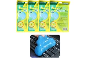 FARYODI Set di 4 Gel Pulizia per Auto e Tastiera PC - Soluzione Universale per Interni, Laptop, Stampanti, Fotocamere, e Telecomandi