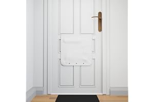 MAMMO Letter Box Catcher, Post box Mail Catcher, Letterbox Cage Alternative, Letter Catcher For Front Door, Letter Box Cover for letters & small parcels, Universal, Easy Install, No Tools (White)