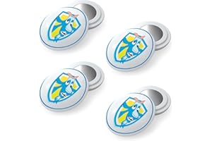 Very Important Runner - Porta Pettorale Running. Fissaggio pettorali Robusto, Calamite per Pettorale Capre Blu, Pack di 4 Magneti Pettorale Running e Triathlon, Accessori per Corridori