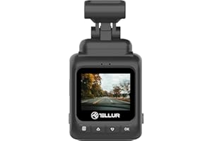TELLUR Dash Patrol DC1 Cámara para automóvil, FullHD 1080P, G-Sensor detecta el Impacto y Comienza a Grabar, Función de Monitor de estacionamiento, Negro