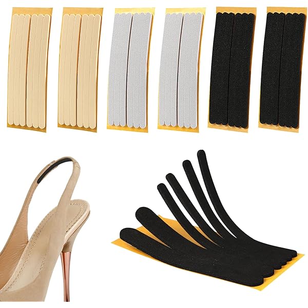 NICENEEDED 2 Insert De Coussin Pour Sangle De Chaussure., Doublures De Talon, Coussinets De Talon Adhésifs, Sangles Antidérapantes, Protège-Pieds, Fines Rayures