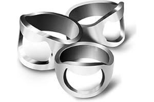 CZ Store Mini Apribottiglie ad Anello | 3 Pezzi : 20, 22, 24mm |✮✮GARANZIA A VITA✮✮- Apri Bottiglie Tappo a Corona - Acciaio inossidabile e Nichel -Apribottiglia Accessori Originali
