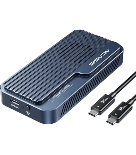 ACASIS TUB405PRO 40Gbps M.2 NVMe SSD Gehäuse mit Kühlungslüfter