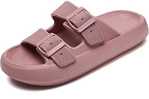 Waysoland Cozyslides Original Damen Herren,Wolkenschuhe Damen Airfoot Wolken mit Verstellbaren Schnallen rutschfest Schnell Trocknend Super Bequeme Dicke Sohle Sandalen