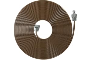 Gardena wąż zraszający: delikatny zraszacz do nawadniania podłużnych, wąskich miejsc, dł. 15 m, gotowy do podłączenia, kolor brązowy, z możliwością skracania lub przedłużania (1999-20)