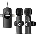 GRENARO 3 in 1 Wireless Microphone for iPhone/Android/DSLR Camera/USB-C Plug/iPad, Noise Cancellation Mic for Youtubers, Video Recording, Streaming, 50M Range