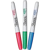 Sharpie Metallic Silver Permanent Markers - 12 Pack Of Brilliant Silver Ink Pens For Dark & Light Surfaces