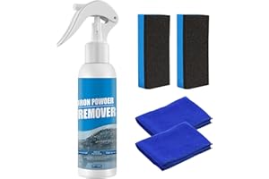 ZANLION OUHOE Iron Powder Remover, OUHOE Car Rust Removal Spray 100ml, OUHOE Car Rust Remover Spray Metal Surface Chrome Paint Car Cleaning, Iron Powder Remover for Car (1 Pc 100 ML)