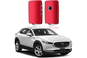 SHAOHAO Etui na kluczyki do Mazda3, CX-30, CX-5, CX-8, 2019-2023, 2024, TPU, silikonowe etui na kluczyki samochodowe, pilot zdalnego sterowania, etui ochronne Mazda 3, akcesoria (czerwone)