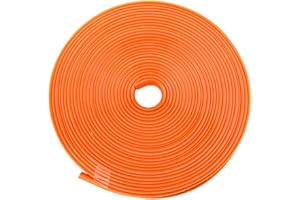 LSGGTIM Cubo De Rueda del Coche Borde Rim Edge Protector, Car Wheel Hub Rim Borde Protector,8m Durable Car Rim Edge Protector Potente NeumáTico Guard Sticker,Naranja