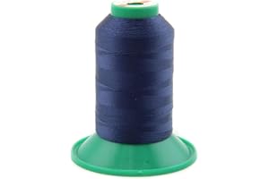 ‎NTS NÄHTECHNIK nts Nähtechnik 1000m Nähgarn, Ledergarn 60, Farbauswahl, Filament Garn für Leder (Dunkelblau)