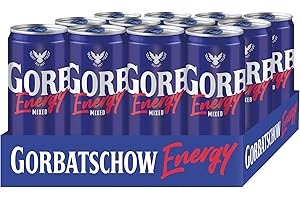‎GORBATSCHOW Wodka Gorbatschow Energy (12 x 0.33 l) 10 prozent vol. Der beliebte Wodka Gorbatschow trifft auf Energy Drink, Wodka Energy, fertig gemixt direkt aus der Dose oder auf Eis genießen