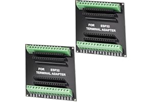 GERUI 2 pezzi ESP32 Breakout Board per 30PIN, ESP32 scheda di sviluppo 2,4 GHz Dual Core WLAN + Bluetooth 2 in 1 microcontrollore ESP-WROOM-32 Chip per Arduino