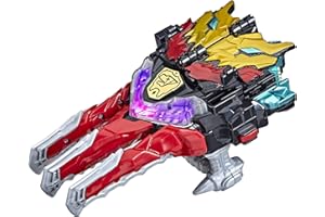 Power Rangers Unisexe, Dino Knight Morpher, jouet électronique, sons et lumières, inclut clé Dino Knight, inspiré de la série télé, Multicolore, 15 centimeters