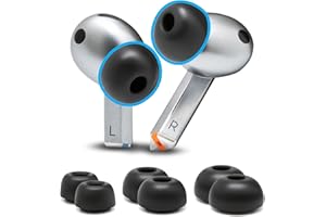 WC TipZ Galaxy - Ulepszone końcówki douszne z pianki memory do Samsung Galaxy Buds 3 Pro firmy Wicked Cushions| Lepsze uszczelnienie i lepszy czas odbicia pianki | Black