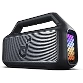 Soundcore Boom 2 Bluetooth 5.3 Hoparl&ouml;r, 80W, BassUp 2.0, 24 Saat Pil &Ouml;mr&uuml;, IPX7 Su Ge&ccedil;irmez, LED Işık, USB-C, Siyah - A3138