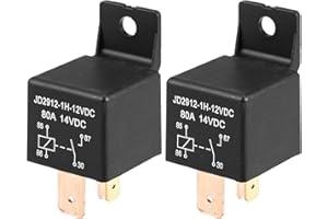 X AUTOHAUX 2Pcs Car Relay 4 Pin 12V 80Amp SPST Model JD2912-1H-12VDC 80A 14VDC
