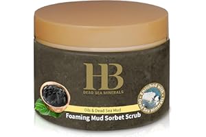 ‎HB DEAD SEA MINERALS HB Dead Sea Minerals 450g Körperpeeling mit Totes Meer Salz – Body Scrub für effektive Hautverjüngung, Peeling Gesicht & Körper, Gesichtspeeling Frau, Fußpeeling, Duschpeeling Damen