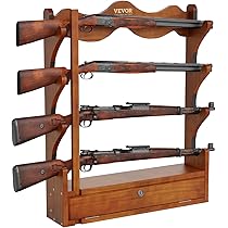 Supporto Da Parete Per Pistole E Fucili - Porta Armi In Legno Con Imbottitura Morbida - Foto 5