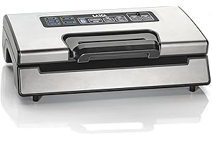 LAICA VT3220 Macchina Sottovuoto Professionale - Adatta per Tutti i Tipi di Alimenti - Funzione Marinatura Rapida, Mantiene i Cibi Freschi fino a 5 Volte Più a Lungo - 2 Rotoli per Sottovuoto Inclusi