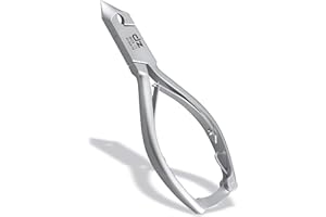 ‎DZ BEAUTY INSTRUMENTS DZ Kopfschneider - Nagelzange mit einer Spitze - Fussnagelzange für harte Fußnägel -halbe Schneide