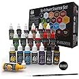 Grinning Gargoyle - Sci-Fi Miniature Paint Set - Paints for Miniatures - 20x Assorted 18ml Colours with a Paint Brush - Science Fiction Paints Starter Set - Warpaint Paint Set for Marines and Aliens