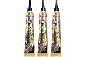 GOLECHA 3 Tuben Natural Mehandi Tattoo Tuben (Schwarz) 75g