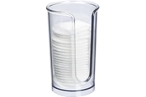 iDesign 38610 Clarity Cosmetic Pad Dispenser-Clear