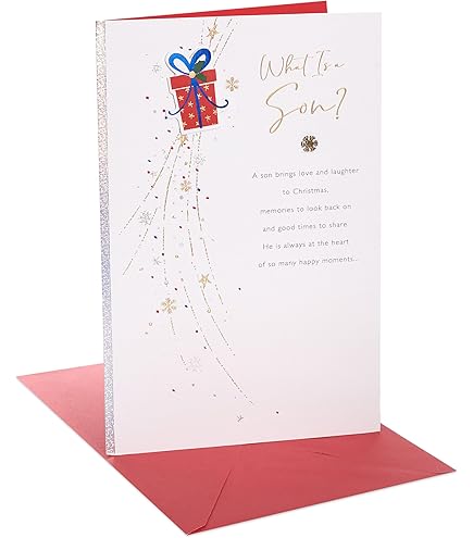 Regal Publishing Avant Garde Studios - Tarjeta De Navidad Para Nieto Y Esposa, 9 X 6 Pulgadas