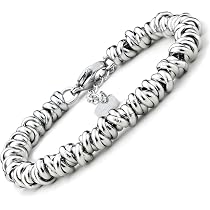 Bracciale Portafortuna Donna SAGA GIOIELLI - Ciondolo A Scelta In Acciaio, Confezione Regalo Inclusa - Foto 8