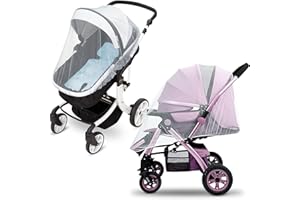 CUIDONGSHENG Mosquitera para Cochecitos,2Pcs Mosquiteras para Bebes,Universal Mosquitera Carrito Bebé,Mosquitera Cuna Bebe,Resistente a Desgarros,Mosquitera Bebé Silla de Paseo y Cuna de Viaje