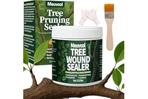 Meuvcol Baumwachs Wundverschluss, 500g Baumharz Wundverschluss für Bäume, Obstbäume, Sträucher, Bonsai, Rosen – Baumwunden Versiegeln & Heilung Fördern Nach Schnitt, Beschädigter Rinde, Veredelung