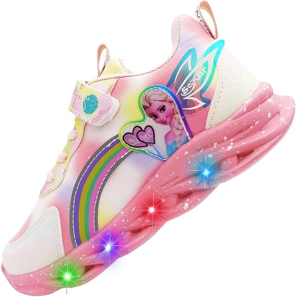 Chicco Baskets Lumineuses Fille Avec Double Scratch – Chaussures Bébé Qui Brillent Pour Un Look Tendance Et Fun !
