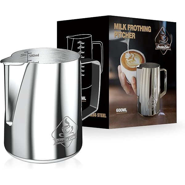 Normcore Handleless Milk Frothing Pitcher 15.2 Oz - Stainless Steel Espresso Steamer Cup