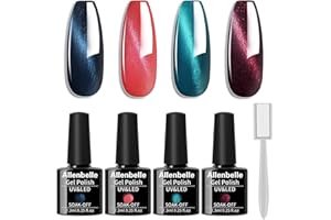 Allenbelle Smalto Semipermante Magnetic Per Unghie Kit In Gel Uv Led Smalti Semipermanenti Per Unghie Nail Polish UV LED Gel Unghie (002)