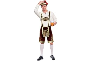 Spooktacular Creations Herren Deutsches Bayerisches Oktoberfest Kostüm Grün Set für Halloween Verkleidungsparty und Bierfest Deutsches Motto Party