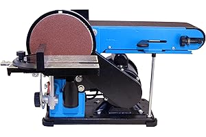 Güde Band- & Tellerschleifer GBTS 400 (350 W Motorleistung, 914 x 100 mm Schleifband-Maß, 282 m/min Bandgeschwindigkeit, 1450 1/min Schleiftellerdrehzahl, 36 mm Ø Staubsaugeranschluss)